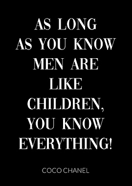 Coco Chanel Quote Men