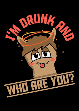 Funny Drunk Animal Lama Be