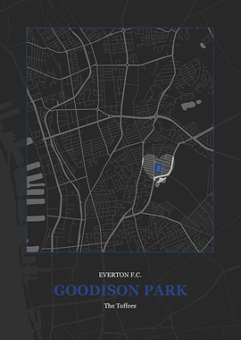 Goodison Park Stadium Map