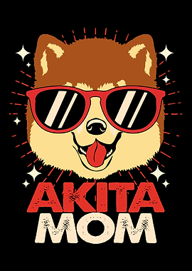 Akita Dog Mom Living Room