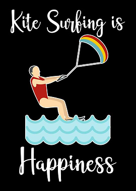 Funny kite surfing gift qu