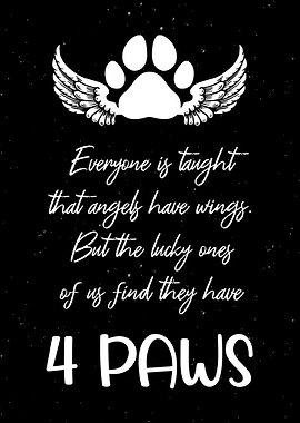 4 Paws Wall Art Decor
