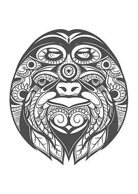 Ornamental Sloth Cute Lazy