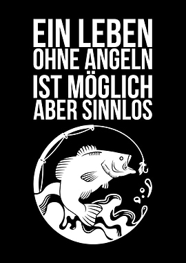 Lustige Angler und Fischer