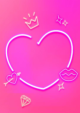 Love Heart neon