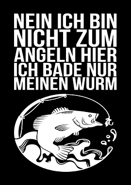 Lustige Angler und Fischer