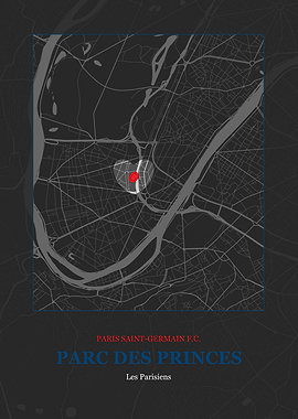 Parc des Princes Map