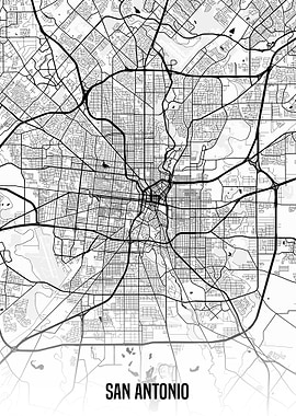 San Antonio map