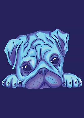 WATERCOLOR PUG