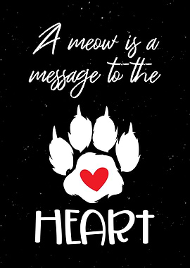 Paw Heart Wall Art