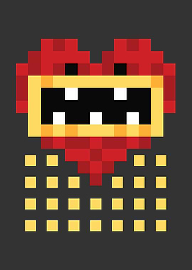 Pixel Monster Heart Gaming