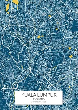 Kuala Lumpur Blue White