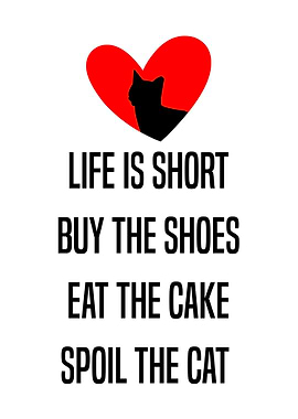 Spoil The Cat Quote Decor