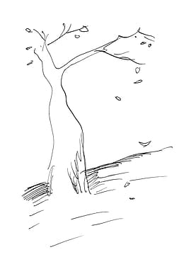 Abstract Autumn Tree