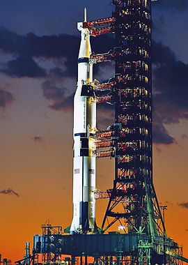 Saturn V Sunset