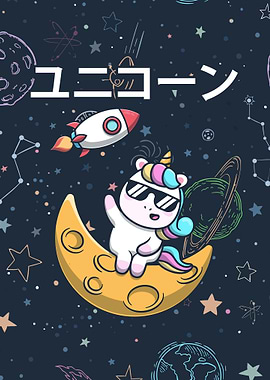 Kawaii Unicorn Space