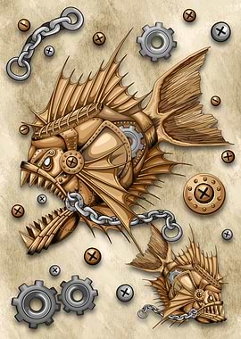 Steampunk Piranha Killer
