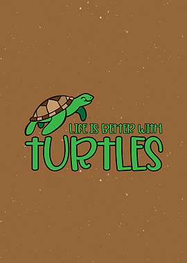 Funny Turtles Wall Art