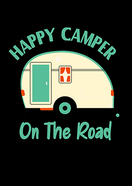 Camper On The Road Funny