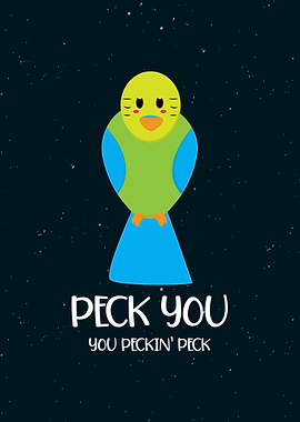 Peck You Bird Wall Art