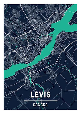 Levis Blue Dark Color City