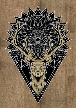 Deer Animal Mandala