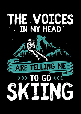 Skiers Ski Winter Gift