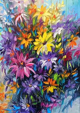 Bright dance of colors