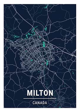 Milton Blue Dark Color Map