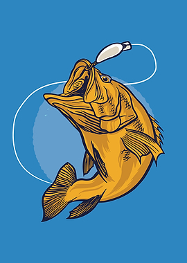 Blackbass Fishing Fish Fan