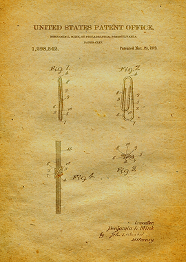 88 Paper Clip Patent