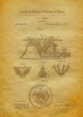 82 Gas Stove Range Patent