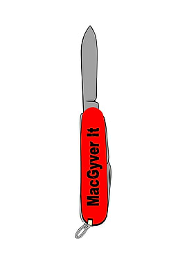 Improvise Red Pocket Knife