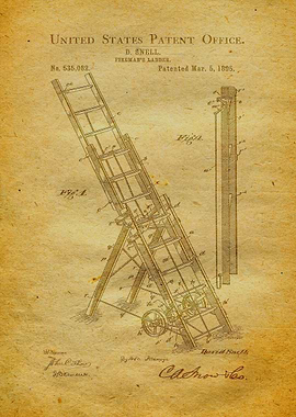 5 1895 Firemans Ladder P