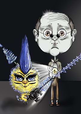 Randall and Lazer Chick