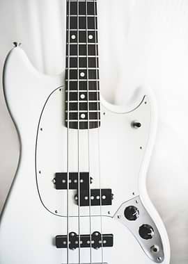 White electric guitar