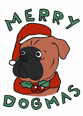 Merry Dogmas Boxer dog