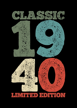 1940 Birthday Retro Vintag