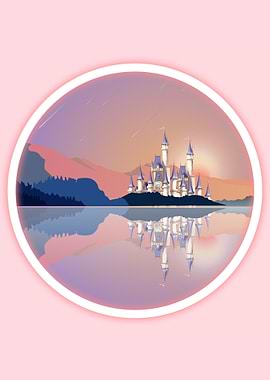 Castle reflection Mountain