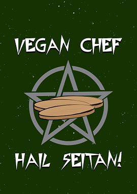 Hail Seitan Vegan Decor