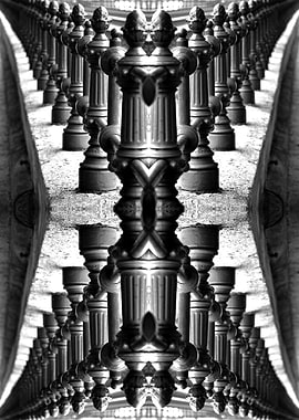 Abstract monochrome photo