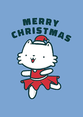 Merry Christmas Cute Kitty