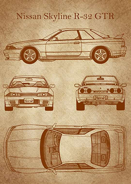 Nissan Skyline blueprint