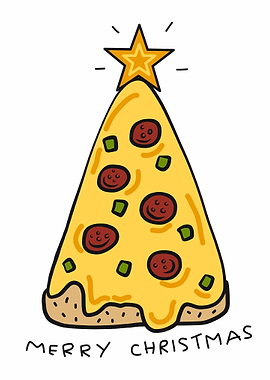 Pizza Christmas tree