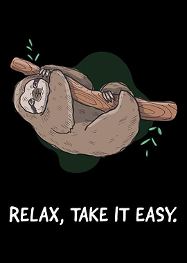 Sloth Lazy Chill Relax gif