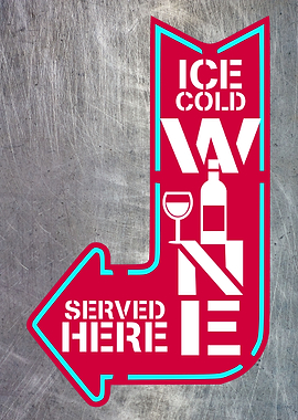ICE COLD WINE METAL SCRATC