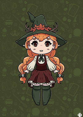 Chibi Autumn Witch