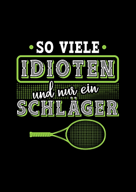 Lustiges Tennis Geschenk