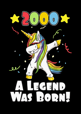 Birthday Unicorn Born 2000