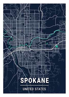 Spokane Blue Dark Color